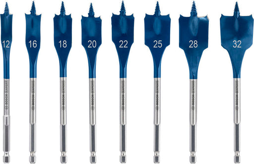 BOSCH EXPERT Self Cut Speed set pljosnatih burgija, 12/16/18/20/22/25/28/32 mm, 8 delova - Burgija glodalica (2608902111) Madras doo Beograd Madras doo Beograd