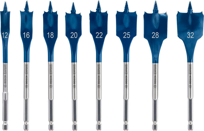 BOSCH EXPERT Self Cut Speed set pljosnatih burgija, 12/16/18/20/22/25/28/32 mm, 8 delova - Burgija glodalica (2608902111) Madras doo Beograd Madras doo Beograd