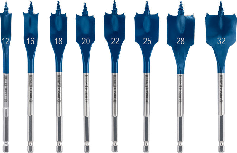 BOSCH EXPERT Self Cut Speed set pljosnatih burgija, 12/16/18/20/22/25/28/32 mm, 8 delova - Burgija glodalica (2608902111) Madras doo Beograd Madras doo Beograd