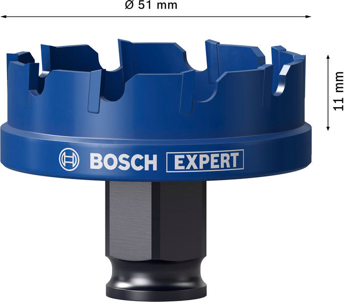 BOSCH EXPERT Sheet Metal Power Change Plus testera za otvore, 51×5 mm - Testera za otvore P SM T 51mm (2608901961) Madras doo Beograd Madras doo Beograd