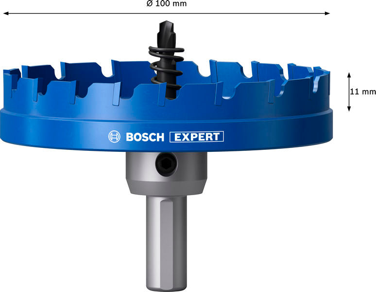 BOSCH EXPERT Sheet Metal testera za otvore sa osovinom, 100×5 mm - Testera za otvore A SM T 100mm (2608902022) Madras doo Beograd Madras doo Beograd