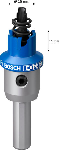 BOSCH EXPERT Sheet Metal testera za otvore sa osovinom, 15×5 mm - Testera za otvore A SM T 15mm (2608901971) Madras doo Beograd Madras doo Beograd