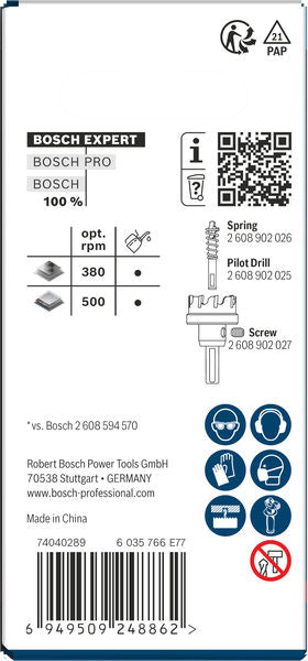 BOSCH EXPERT Sheet Metal testera za otvore sa osovinom, 32×5 mm - Testera za otvore A SM T 32mm (2608901988) Madras doo Beograd Madras doo Beograd