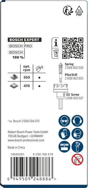 BOSCH EXPERT Sheet Metal testera za otvore sa osovinom, 34×5 mm - Testera za otvore A SM T 34mm (2608901990) Madras doo Beograd Madras doo Beograd