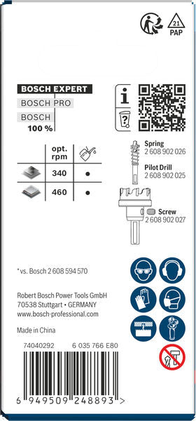 BOSCH EXPERT Sheet Metal testera za otvore sa osovinom, 35×5 mm - Testera za otvore A SM T 35mm (2608901991) Madras doo Beograd Madras doo Beograd
