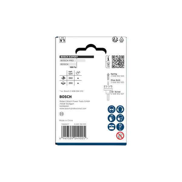 BOSCH EXPERT Sheet Metal testera za otvore sa osovinom, 46×5 mm - Testera za otvore A SM T 46mm (2608902002) Madras doo Beograd Madras doo Beograd