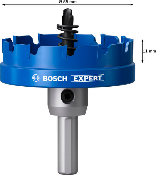 BOSCH EXPERT Sheet Metal testera za otvore sa osovinom, 55×5 mm - Testera za otvore A SM T 55mm (2608902011) Madras doo Beograd Madras doo Beograd