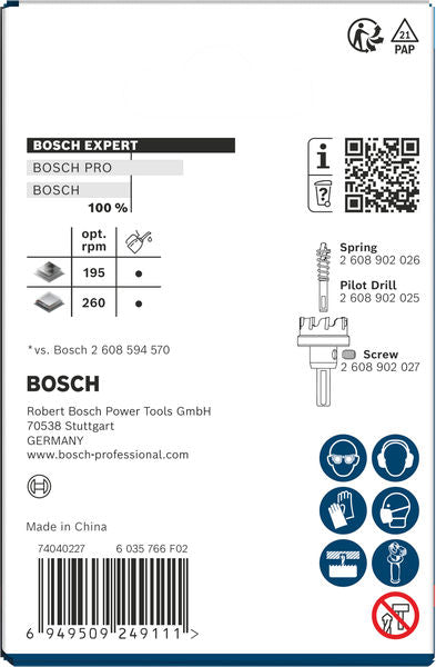 BOSCH EXPERT Sheet Metal testera za otvore sa osovinom, 61×5 mm - Testera za otvore A SM T 61mm (2608902013) Madras doo Beograd Madras doo Beograd