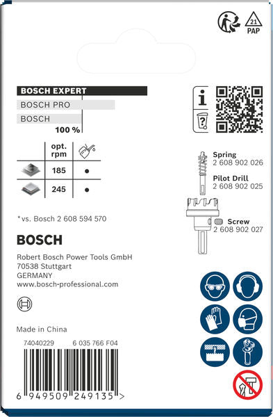 BOSCH EXPERT Sheet Metal testera za otvore sa osovinom, 65×5 mm - Testera za otvore A SM T 65mm (2608902015) Madras doo Beograd Madras doo Beograd