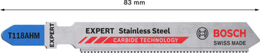 Bosch EXPERT „Stainless Steel“ T 118 AHM list ubodne testere, 3-delni - 2608900561 List ubodne testere BOSCH Madras doo Beograd