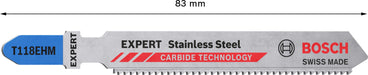 Bosch EXPERT „Stainless Steel“ T 118 EHM list ubodne testere, 3-delni - 2608900562 List ubodne testere BOSCH Madras doo Beograd