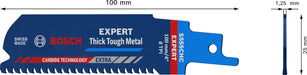 Bosch EXPERT „Thick Tough Metal“ S 555 CHC list univerzalne testere - pakovanje 1 komad - 2608900364 List univerzalne testere BOSCH Madras doo Beograd