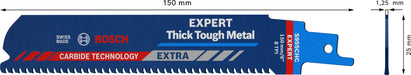 Bosch EXPERT „Thick Tough Metal“ S 955 CHC list univerzalne testere - pakovanje 3 komada - 2608900366 List univerzalne testere BOSCH Madras doo Beograd