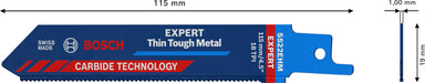 Bosch EXPERT „Thin Tough Metal“ S 522 EHM list univerzalne testere - pakovanje 1 komad - 2608900359 List univerzalne testere BOSCH Madras doo Beograd