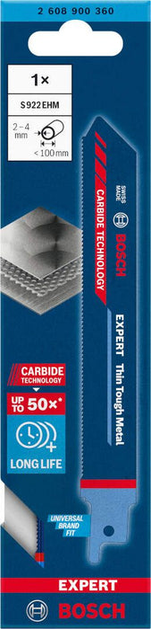 Bosch EXPERT „Thin Tough Metal“ S 922 EHM list univerzalne testere - pakovanje 1 komad - 2608900360 List univerzalne testere BOSCH Madras doo Beograd