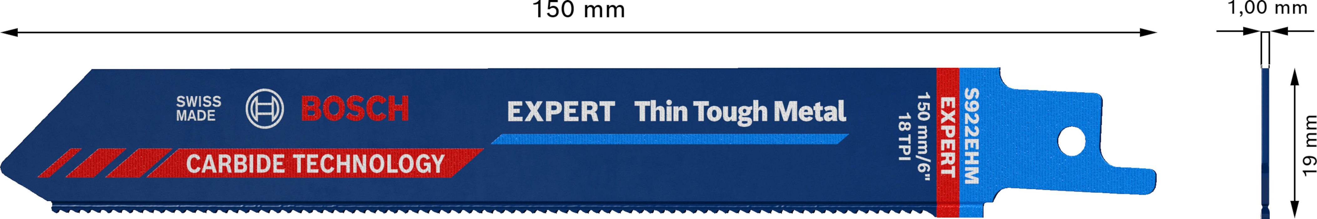 Bosch EXPERT „Thin Tough Metal“ S 922 EHM list univerzalne testere - pakovanje 1 komad - 2608900360 List univerzalne testere BOSCH Madras doo Beograd