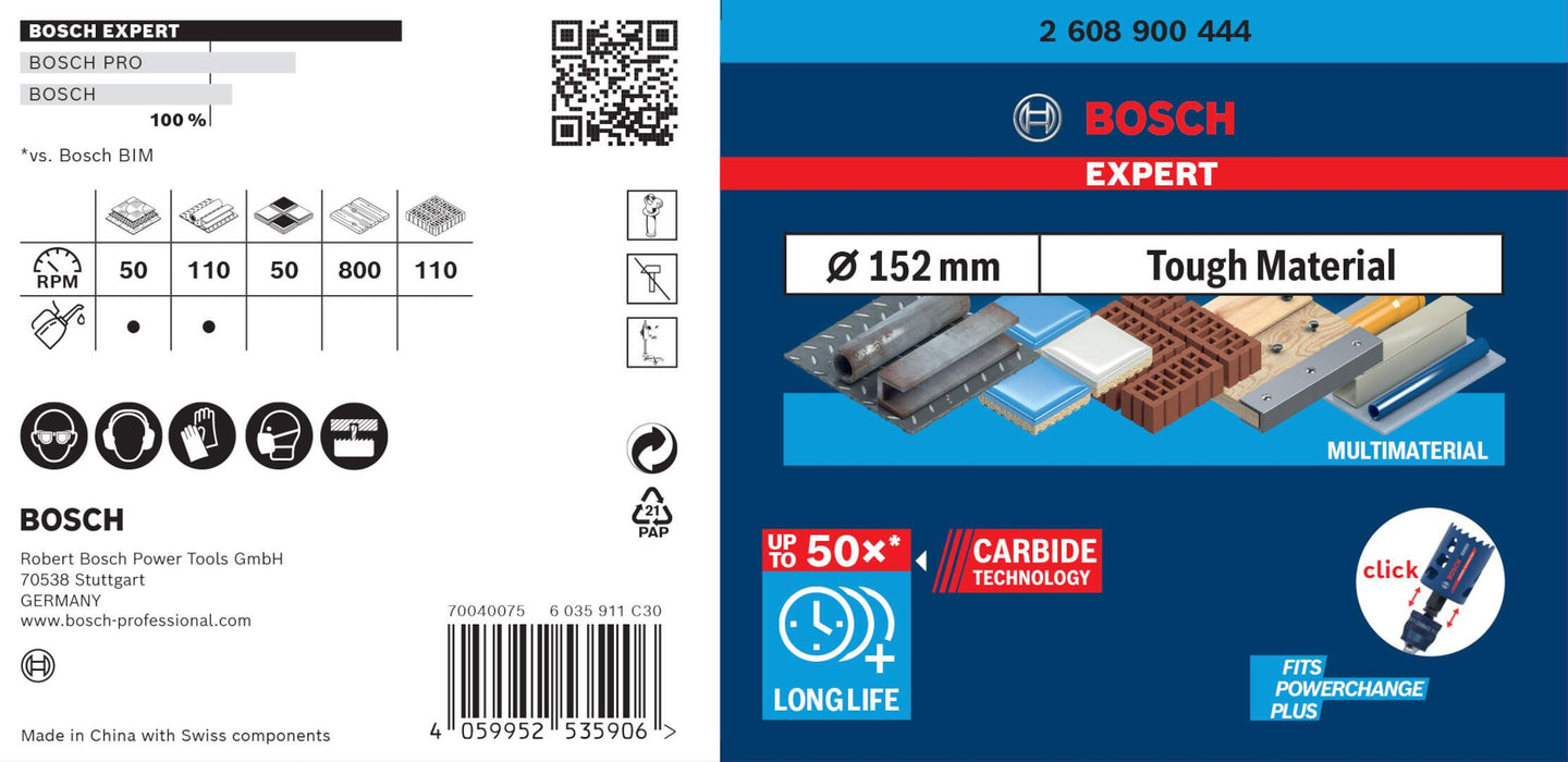 Bosch EXPERT Tough Material testera za otvore 152 x 60 mm - 2608900444 Testera za otvore BOSCH Madras doo Beograd