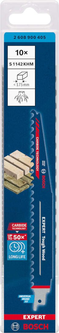 Bosch EXPERT „Tough Wood“ S 1142 KHM list univerzalne testere - pakovanje 10 komada - 2608900405 List univerzalne testere BOSCH Madras doo Beograd