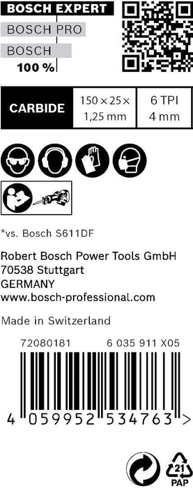 Bosch EXPERT „Window Demolition“ S 956 DHM list univerzalne testere - pakovanje 10 komada - 2608900386 List univerzalne testere BOSCH Madras doo Beograd
