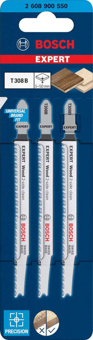 Bosch EXPERT „Wood 2-side clean“ T 308 B list ubodne testere, 3-delni - 2608900550 List ubodne testere BOSCH Madras doo Beograd