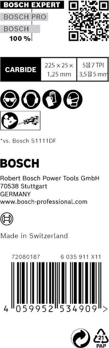 Bosch EXPERT „Wood with Metal Demolition“ S 1167 XHM list univerzalne testere - pakovanje 10 komada- 2608900400 List univerzalne testere BOSCH Madras doo Beograd