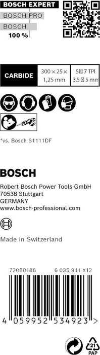 Bosch EXPERT „Wood with Metal Demolition“ S 1267 XHM list univerzalne testere - pakovanje 10 komada - 2608900402 List univerzalne testere BOSCH Madras doo Beograd