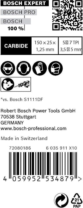 Bosch EXPERT „Wood with Metal Demolition“ S 967 XHM list univerzalne testere - pakovanje 10 komada- 2608900397 List univerzalne testere BOSCH Madras doo Beograd