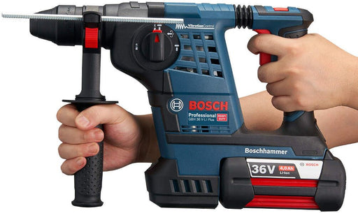 Bosch GBH 36 VF-LI Plus akumulatorski elektro-pneumatski čekić / bušilica sa 2x4,0 Ah Li-Ion baterijama u L-Boxx koferu (0611907002) SDS Plus bušilica štemarica BOSCH BOSCH-0611907002 Madras doo Beograd