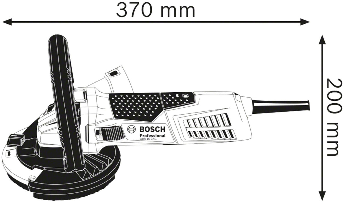 Bosch GBR 15 CAG brusilica za beton 1500W 125mm (0601776001) Brusilica za beton BOSCH BOSCH-0601776001 Madras doo Beograd