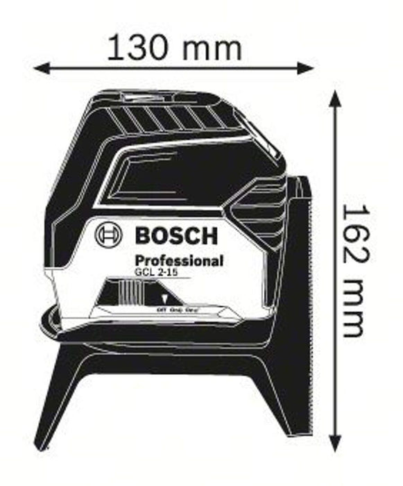 Bosch GCL 2-15 u koferu kombinovani laser 15m sa tačkama (0601066E02) Linijski laser 180° kombinovani BOSCH BOSCH-0601066e02 Madras doo Beograd