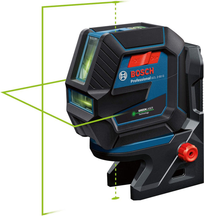 Bosch GCL 2-50 G kombinovani samonivelišući laser za linije sa zelenim zrakom; 2 linije (0601066M00) Linijski laser 180° kombinovani BOSCH BOSCH-0601066M00 Madras doo Beograd