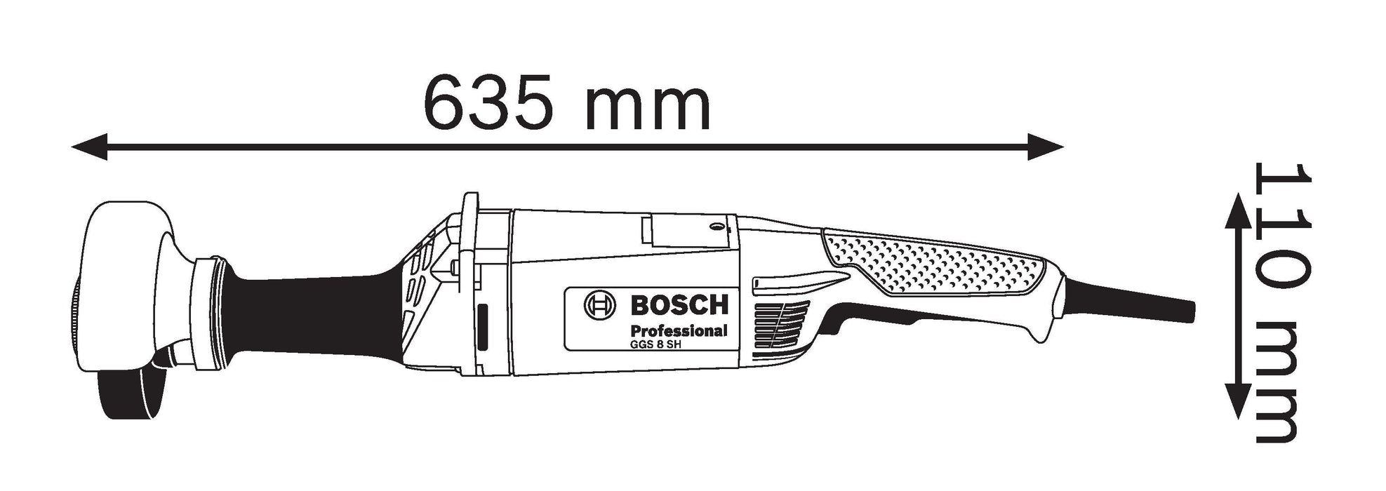 Bosch GGS 8 SH ravna / čeona brusilica (0601214300) Ravna čeona brusilica BOSCH Madras doo Beograd