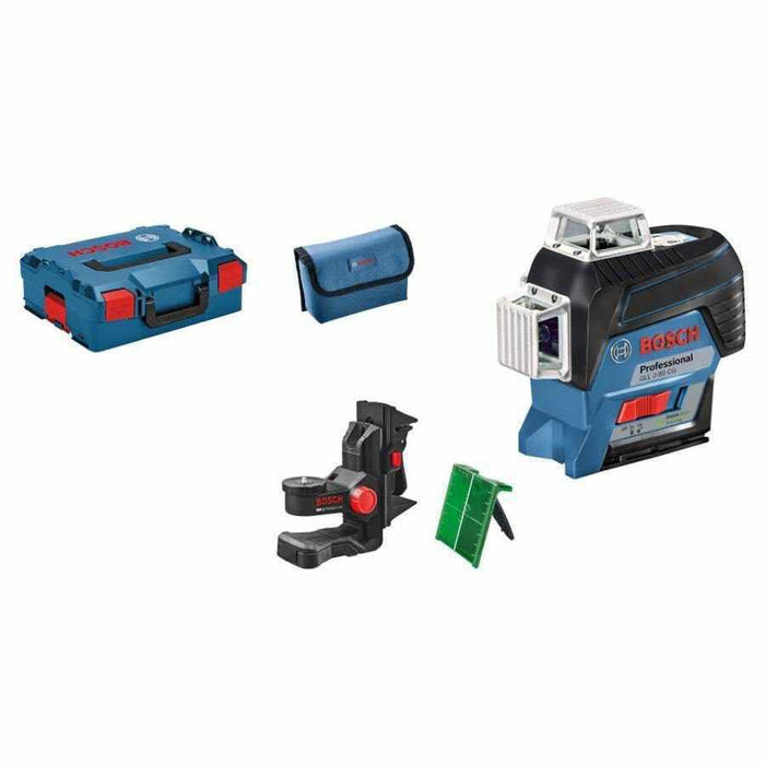 Bosch GLL 3-80 CG Solo + BM1 + L-Boxx linijski laser sa zelenim zrakom Bluetooth 80m (0601063T03) Linijski laser 360° BOSCH BOSCH-0601063T03 Madras doo Beograd