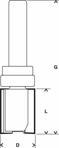 Bosch glodala za glodanje uz površinu 8 mm, D1 16 mm, L 20 mm, G 60 mm - 2608629385 Glodala BOSCH BOSCH-2608629385 Madras doo Beograd