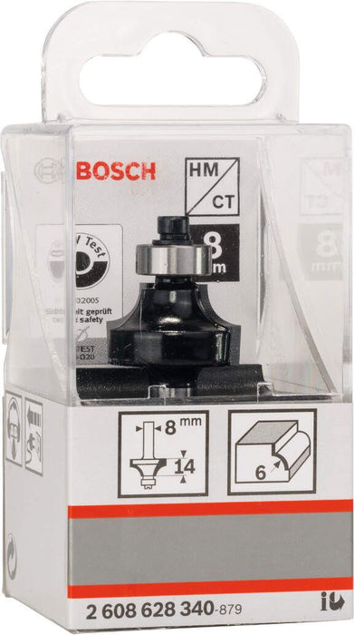 Bosch glodala za zaobljavanje 8 mm, R1 6 mm, L 13,2 mm, G 53 mm - 2608628340 Glodala BOSCH BOSCH-2608628340 Madras doo Beograd