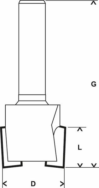 Bosch glodala za žlebove za šarke 8 mm, D1 19 mm, L 12,5 mm, G 51 mm - 2608629367 Glodala BOSCH BOSCH-2608629367 Madras doo Beograd