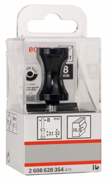 Bosch glodalo pljosnatog štapa 8 mm, R1 18,3 mm, D 20,6 mm, L 32 mm, G 63,5 mm - 2608628354 Glodala BOSCH BOSCH-2608628354 Madras doo Beograd