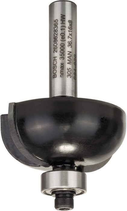 Bosch glodalo za poluokrugle kanale 8 mm, R1 12 mm, D 36,7 mm, L 16 mm, G 58 mm - 2608628365 Glodala BOSCH BOSCH-2608628365 Madras doo Beograd