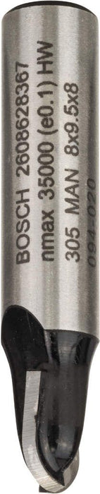 Bosch glodalo za poluokrugle kanale 8 mm, R1 4 mm, D 8 mm, L 9,2 mm, G 40 mm - 2608628367 Glodala BOSCH BOSCH-2608628367 Madras doo Beograd