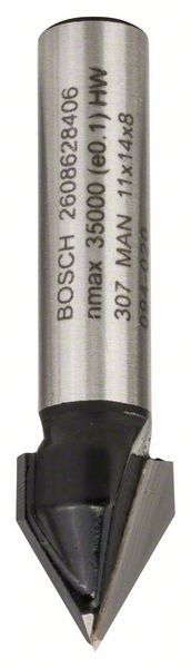 Bosch glodalo za V-kanale 8 mm, D1 11 mm, L 14 mm, G 45 mm, 60° - 2608628406 Glodala BOSCH BOSCH-2608628406 Madras doo Beograd