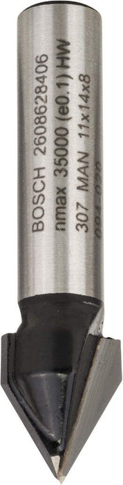 Bosch glodalo za V-kanale 8 mm, D1 11 mm, L 14 mm, G 45 mm, 60° - 2608628406 Glodala BOSCH BOSCH-2608628406 Madras doo Beograd