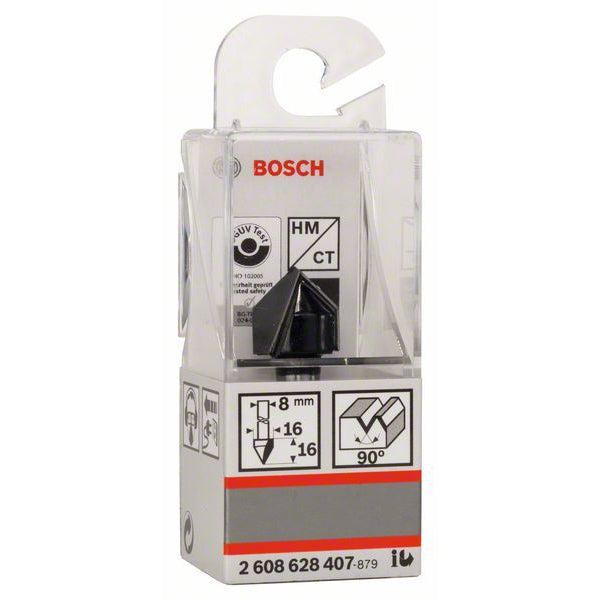 Bosch glodalo za V-kanale 8 mm, D1 16 mm, L 16 mm, G 45 mm, 90° - 2608628407 Glodala BOSCH BOSCH-2608628407 Madras doo Beograd