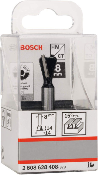 Bosch glodalo za zupčaste žlebove 8 mm, D1 14 mm, L 14 mm, G 55 mm, 15° - 2608628408 Glodala BOSCH BOSCH-2608628408 Madras doo Beograd