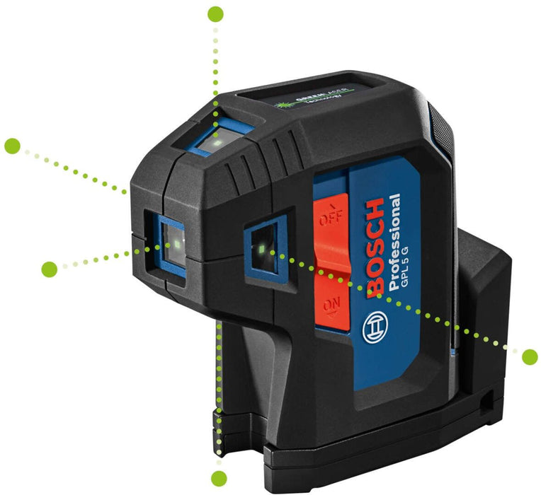 Bosch GPL 5 G laser za tačke 30m - zeleni zrak (0601066P00) Linijski laser 180° BOSCH BOSCH-0601066P00 Madras doo Beograd