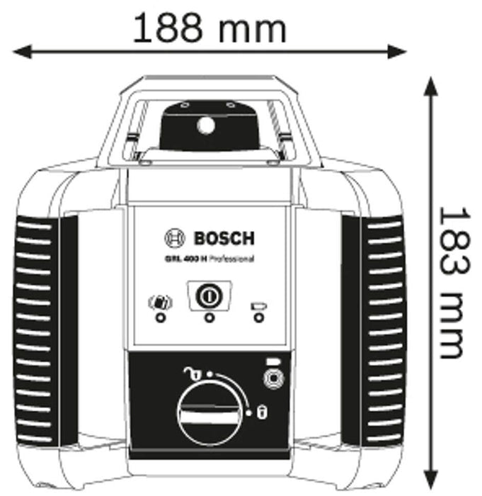Bosch GRL 400 H rotacioni laser + LR 1 prijemnik (0601061800) Rotacioni laser BOSCH Madras doo Beograd