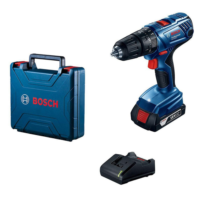 Bosch GSB 180-Li Aku bušilica-šrafilica 18V 1x2.0Ah + punjač + kofer (06019F8309) Aku vibraciona bušilica - odvrtač BOSCH BOSCH-06019F8309 Madras doo Beograd