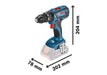 BOSCH GSB 18V-28 solo L-Boxx (06019H4008) Aku vibraciona bušilica - odvrtač BOSCH Madras doo Beograd