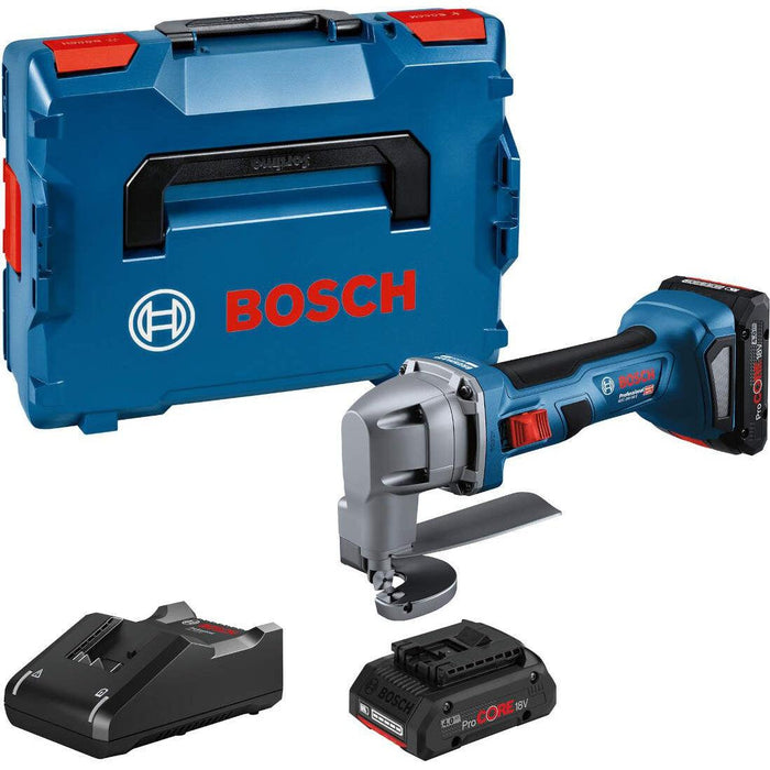 Bosch GSC 18V-16 E akumulatorske makaze za lim 18V; 2 x ProCORE 18V 4,0 Ah + L-Boxx kofer (0601926301) Aku makaze za lim BOSCH BOSCH-0601926301 Madras doo Beograd