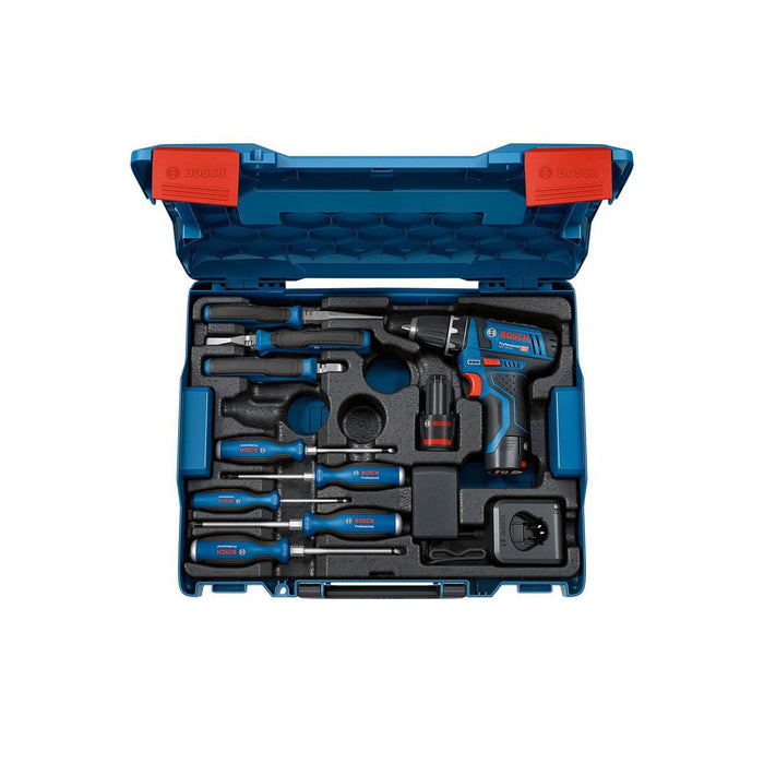 BOSCH GSR 12V-15 Professional i ručni alati - Combi komplet GSR12VHandt. L-Boxx (060186810R) Madras doo Beograd Madras doo Beograd