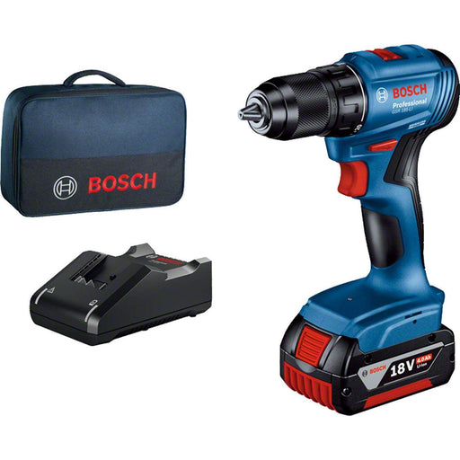 Bosch GSR 185-Li akumulatorska bušilica - odvrtač; 18V; 1x4,0 Ah + torba (06019K3005) Aku bušilica - odvrtač BOSCH Madras doo Beograd